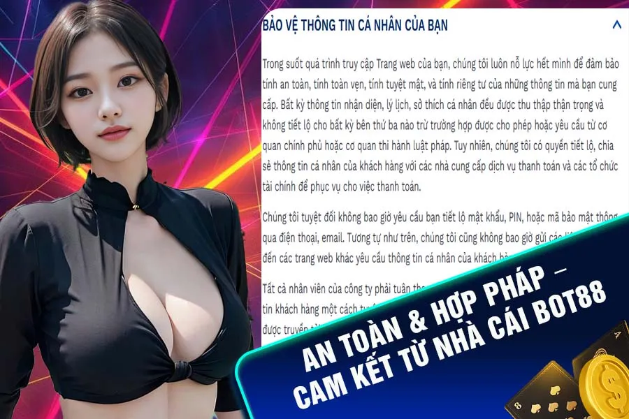 An toàn và bảo mật tại nhà cái Bot88