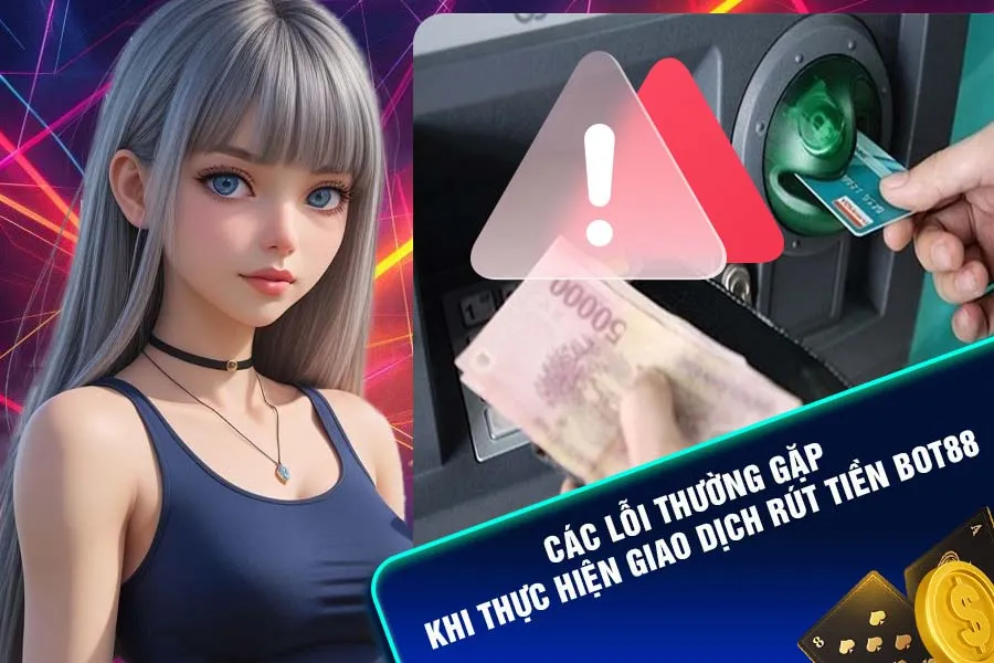 Các lỗi thường gặp khi thao tác rút tiền Bot88