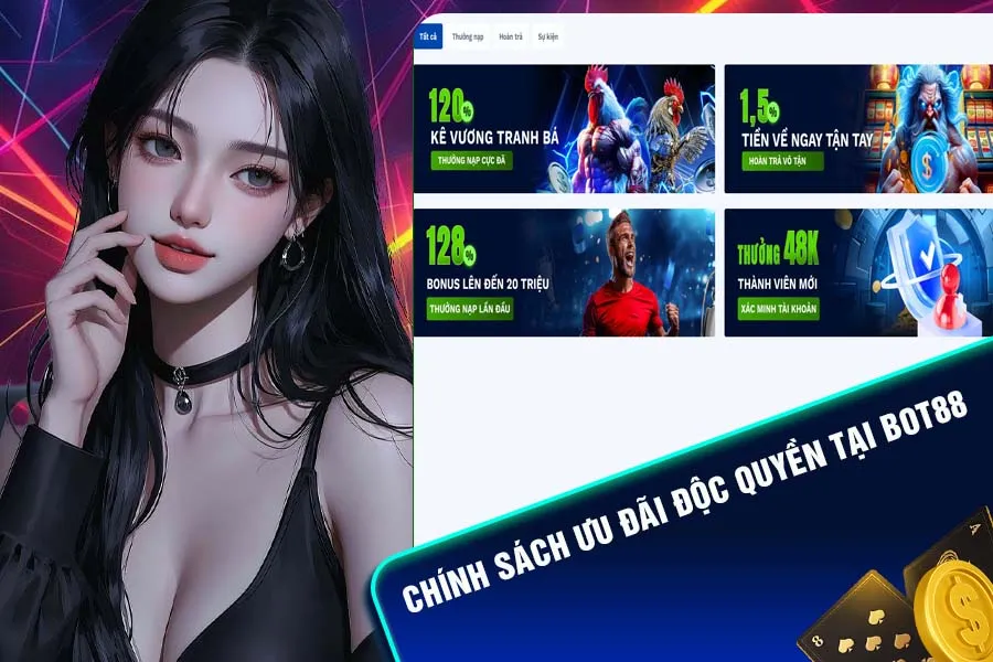 Chương trình ưu đãi độc quyền taị Bot88