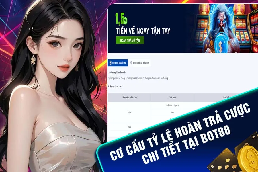 Cơ cấu tỷ lệ hoàn trả vô tận Bot88