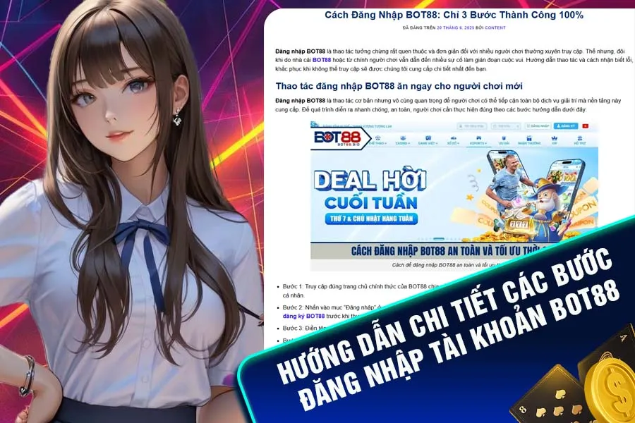 Hướng dẫn chi tiết các bước đăng nhập tài khoản Bot88